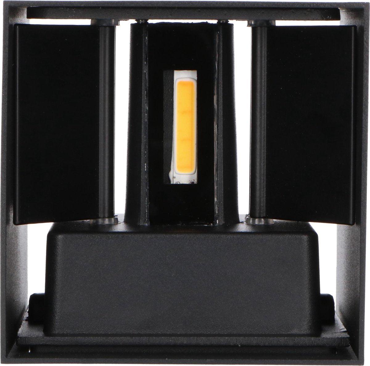 Kubus LED Wandlamp buiten - 2 lichts - Dimbaar warm wit licht - IP65 Waterdicht - Wit - LED.nl