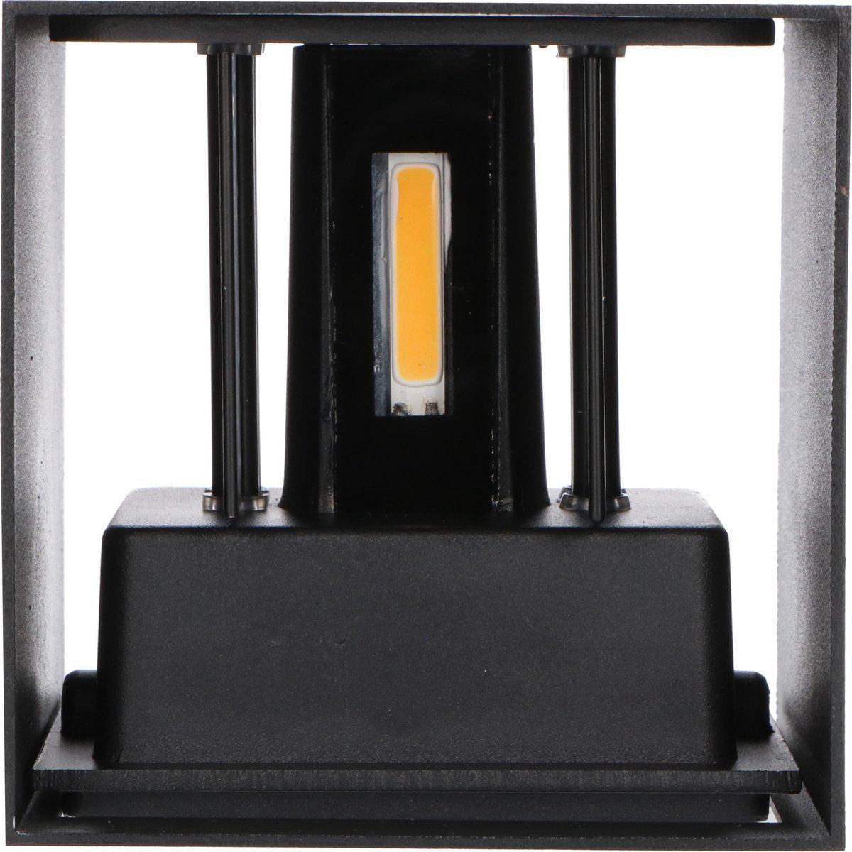 Kubus LED Wandlamp buiten - 2 lichts - Dimbaar warm wit licht - IP65 Waterdicht - Wit - LED.nl