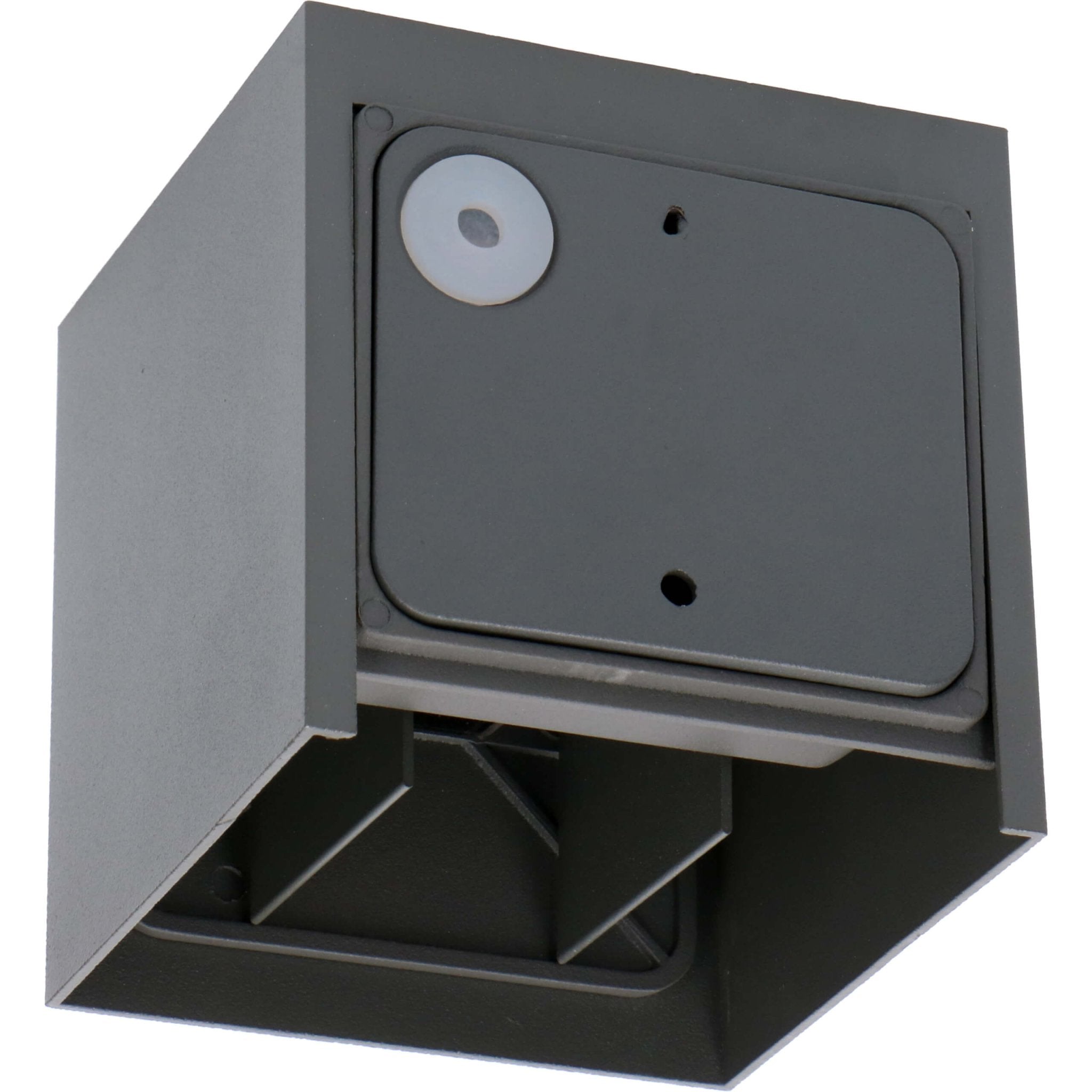 Kubus LED Wandlamp buiten - 2 lichts - IP65 Waterdicht - Warm wit licht - Antraciet - LED.nl