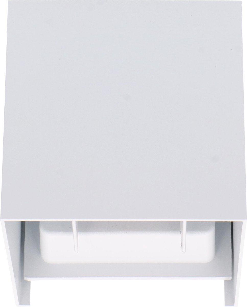 Kubus LED Wandlamp buiten - 2 lichts - IP65 Waterdicht - Warm wit licht - Wit - LED.nl