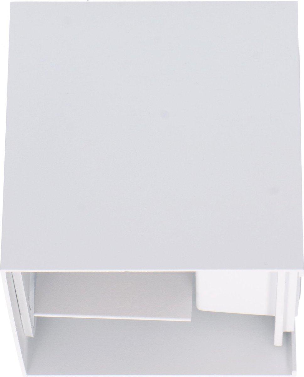 Kubus LED Wandlamp buiten - 2 lichts - IP65 Waterdicht - Warm wit licht - Wit - LED.nl