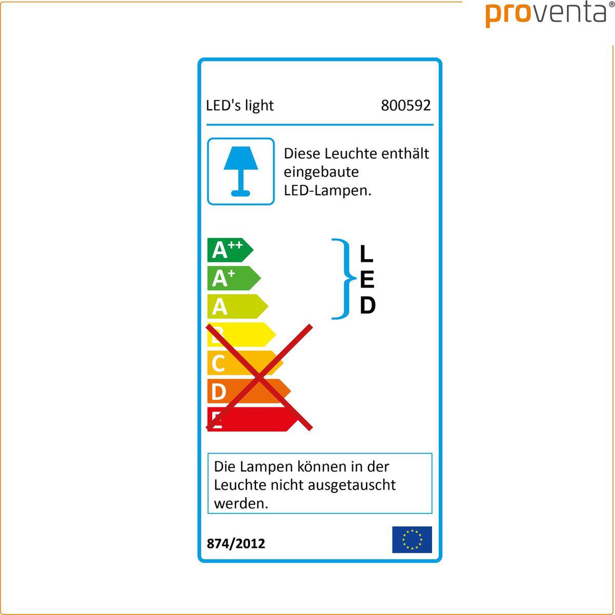 LED Badkamerlamp rond 30 cm - universeel - Spatwaterbestendig IP44 - Warm wit licht - LED.nl