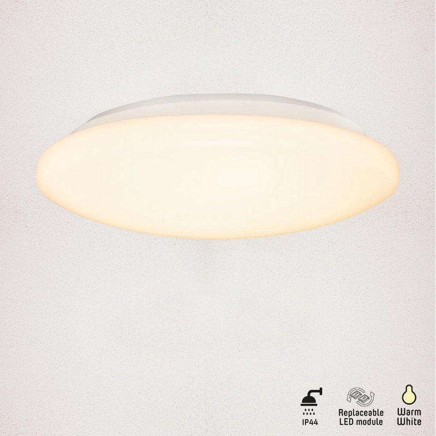 LED's Light Universele Plafondlamp 1500 - Geschikt voor badkamer IP44 - Warm wit (3000K) - 30 cm Plafondlampen LED.nl