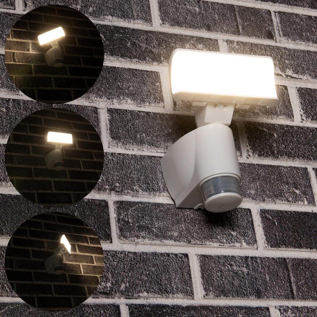 LED Buitenlamp met bewegingssensor - Licht volgt beweging - Kantelbaar - IP44 - Wit - LED.nl