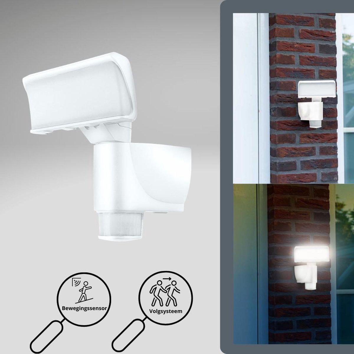 LED Buitenlamp met bewegingssensor - Licht volgt beweging - Kantelbaar - IP44 - Wit - LED.nl