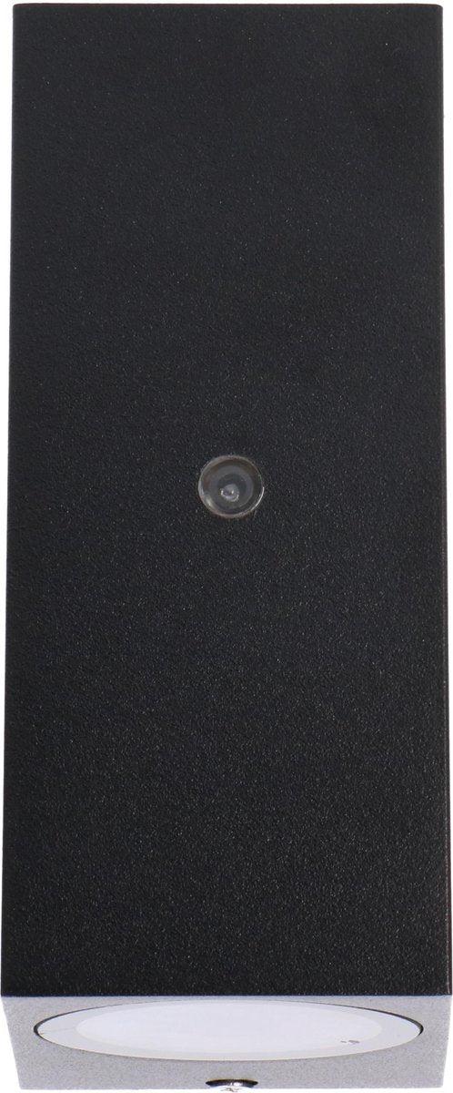 LED Buitenlamp met sensor - 2 lichtpunten GU10 - Napels - IP44 - Zwart - LED.nl