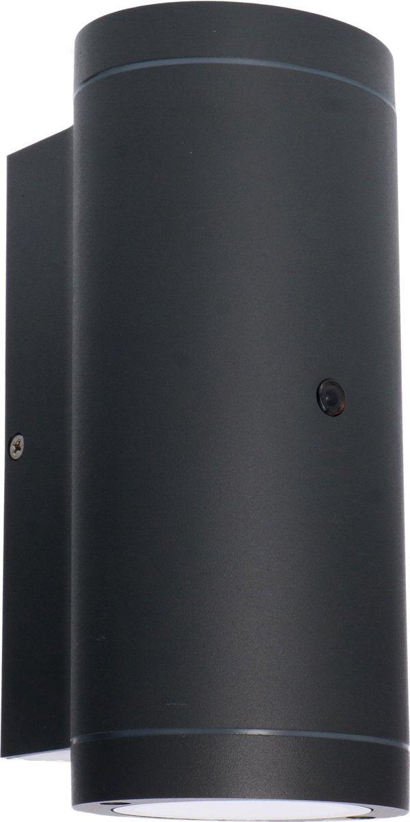 LED Buitenlamp met sensor - 2 lichtpunten GU10 - Venetie - IP44 - Antraciet - LED.nl
