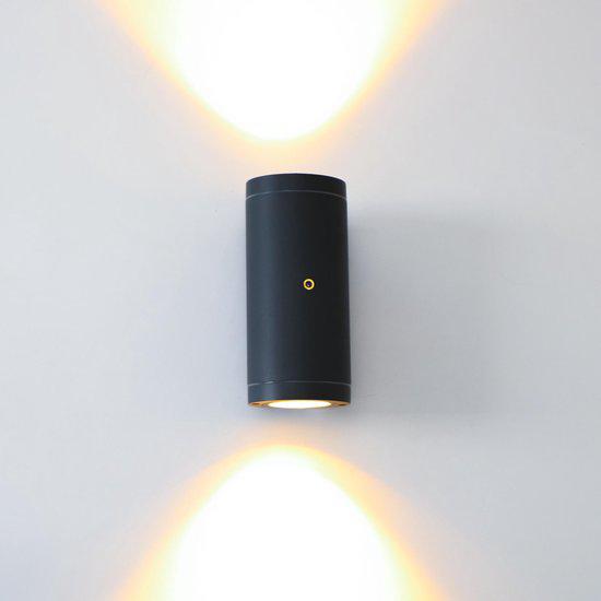 LED Buitenlamp met sensor - 2 lichtpunten GU10 - Venetie - IP44 - Antraciet - LED.nl