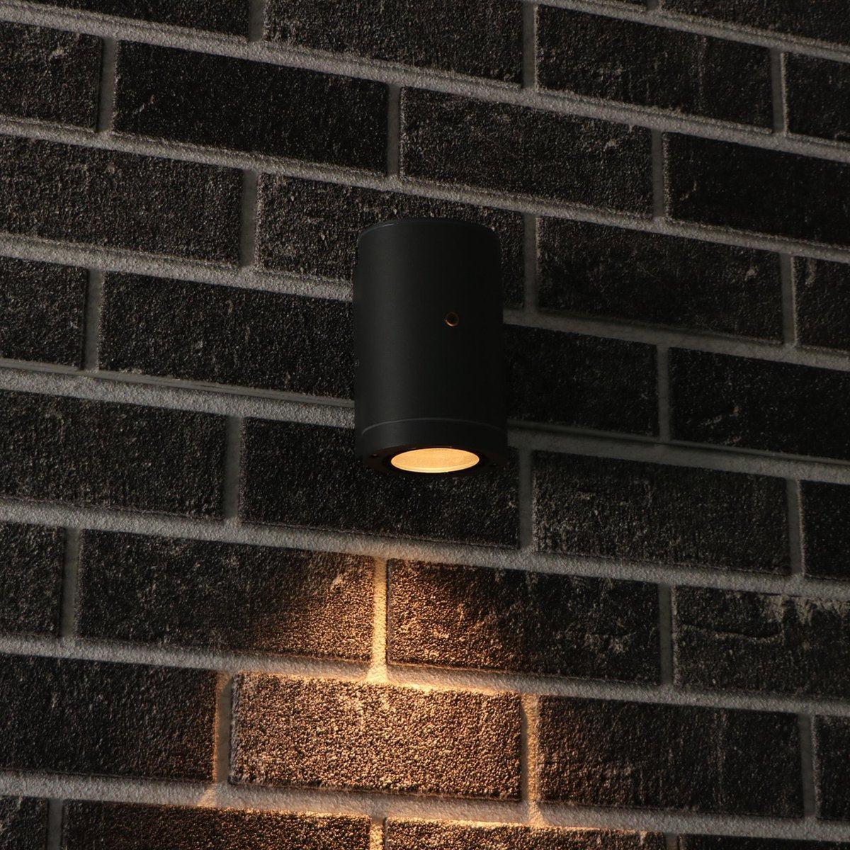 LED Buitenlamp met sensor - GU10 fitting - Bari - IP44 - Antraciet - LED.nl
