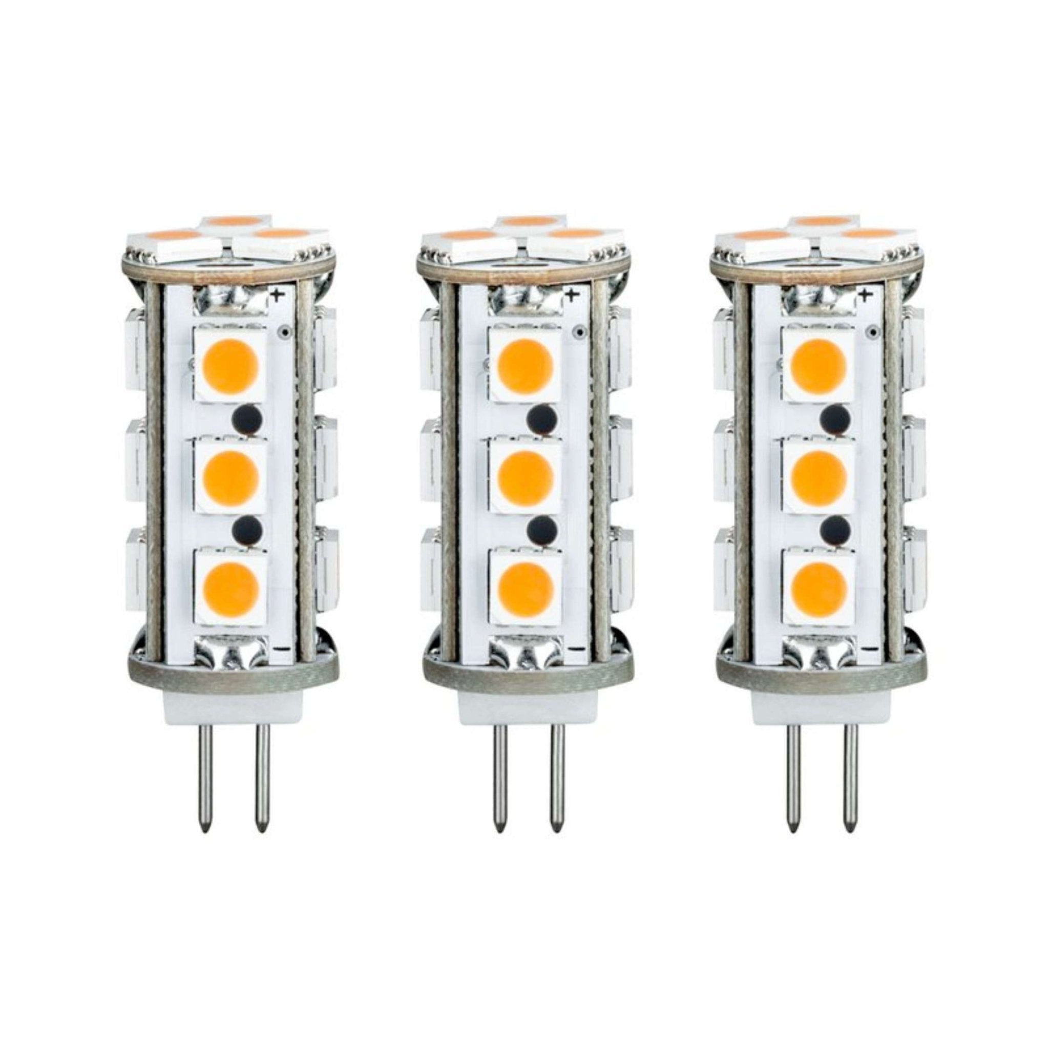 LED G4 Steeklampjes 12V - Warm wit licht - 170 lm - 3 Steeklampen - LED.nl