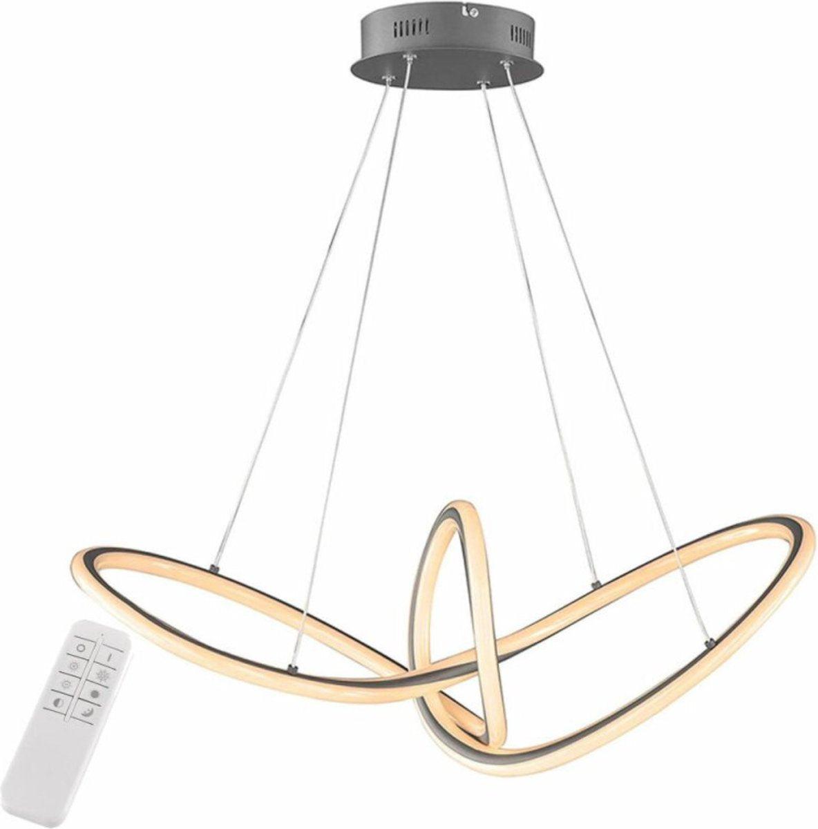 LED Hanglamp Ring 80 cm met afstandsbediening - Dimbaar licht - In hoogte verstelbaar - LED.nl