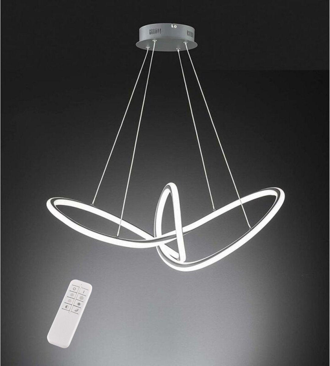 LED Hanglamp Ring 80 cm met afstandsbediening - Dimbaar licht - In hoogte verstelbaar - LED.nl