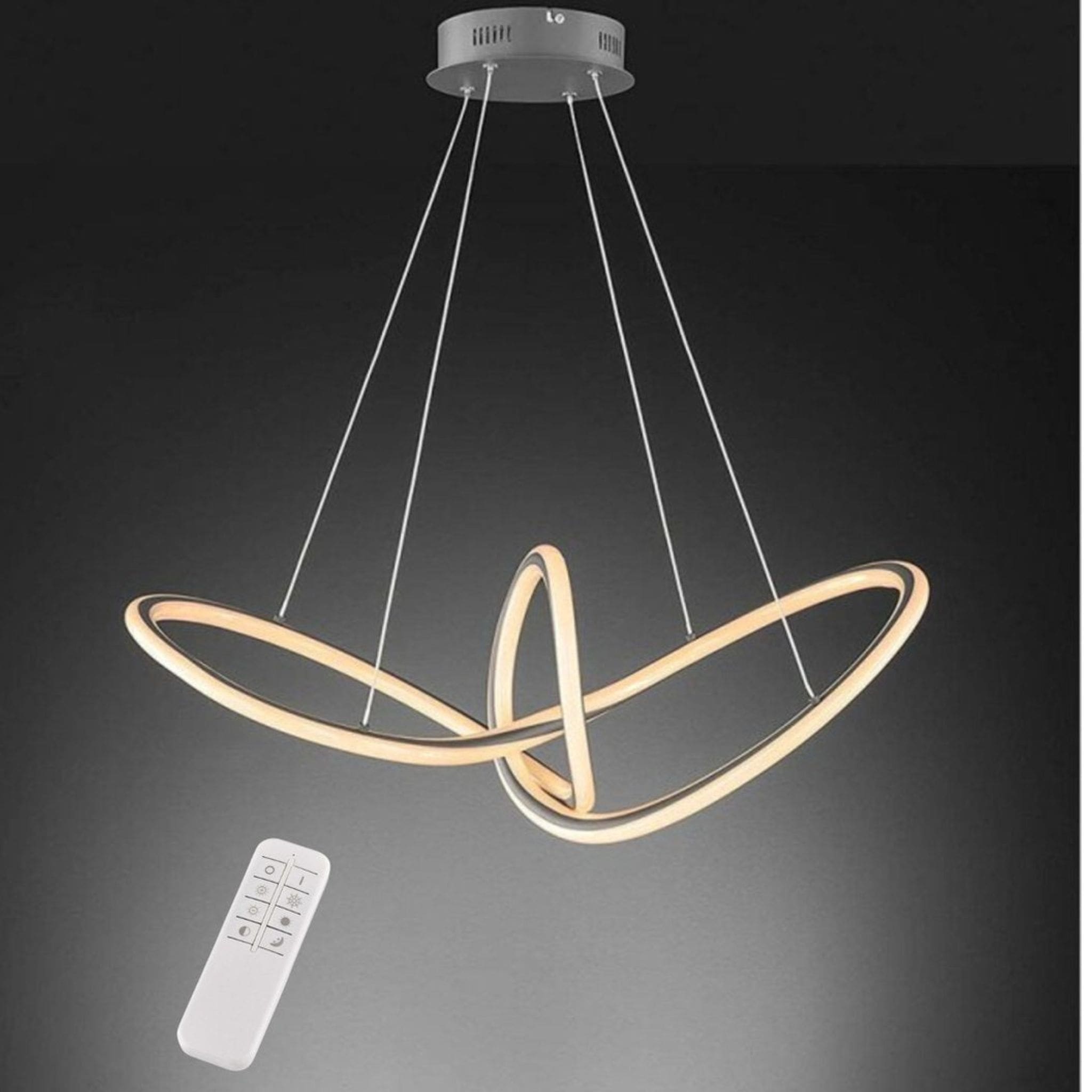 LED Hanglamp Ring 80 cm met afstandsbediening - Dimbaar licht - In hoogte verstelbaar - LED.nl