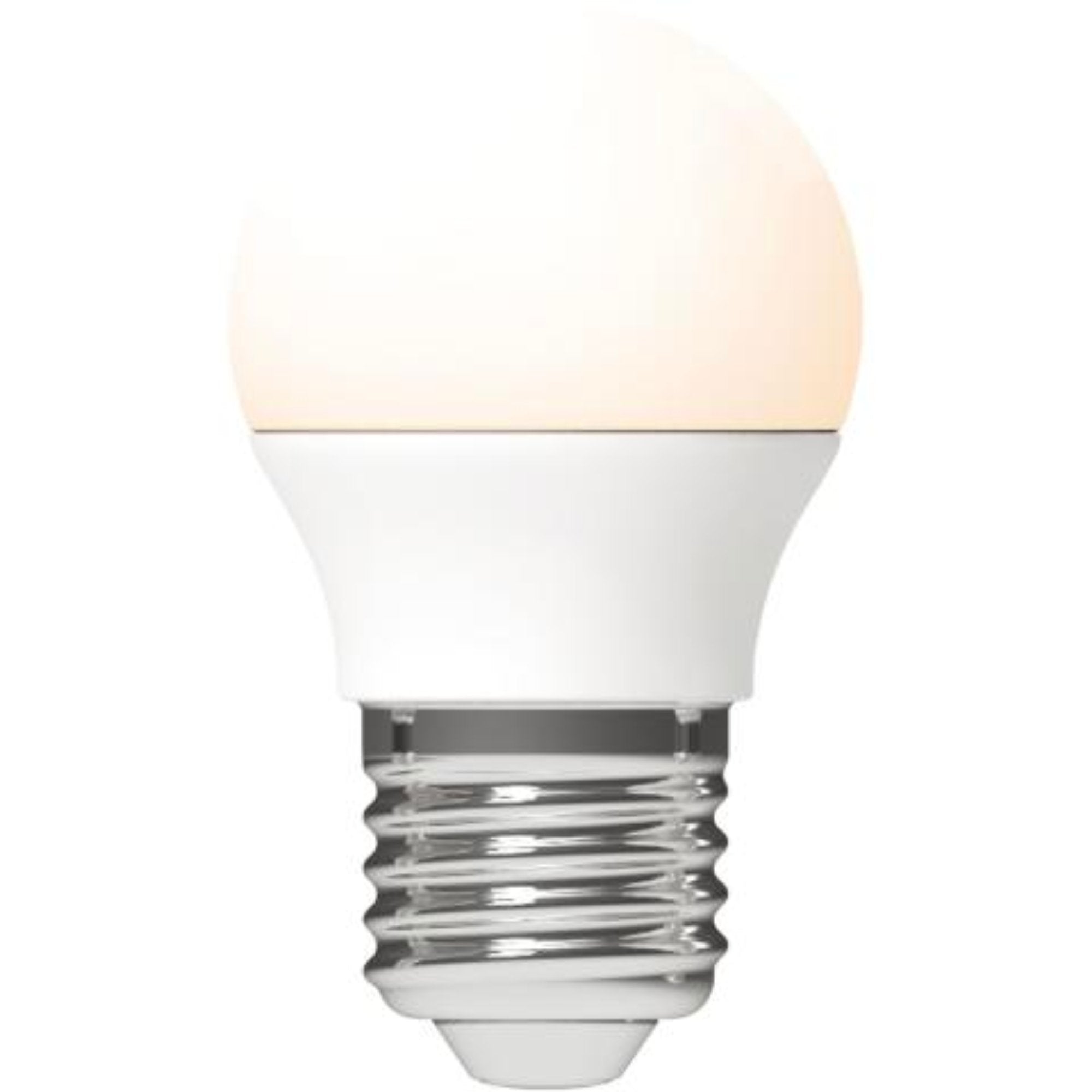 LED Lamp E27 - Bol Ø 4.5 cm - Warm wit licht - 4.9W vervangt 40W - 3 Kogellampen - LED.nl