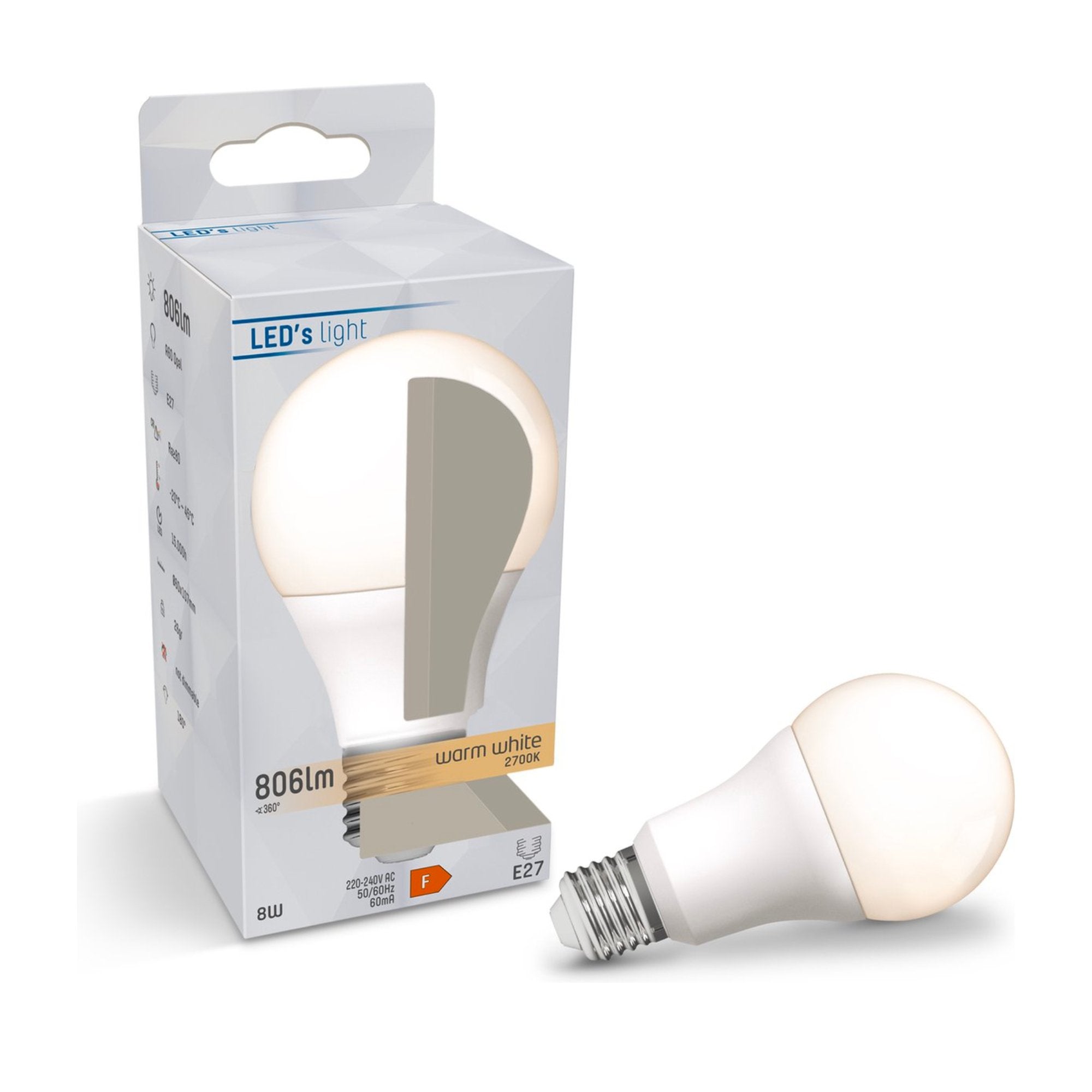 LED Lamp E27 - Mat - Warm wit - 13W vervangt 100W - LED.nl
