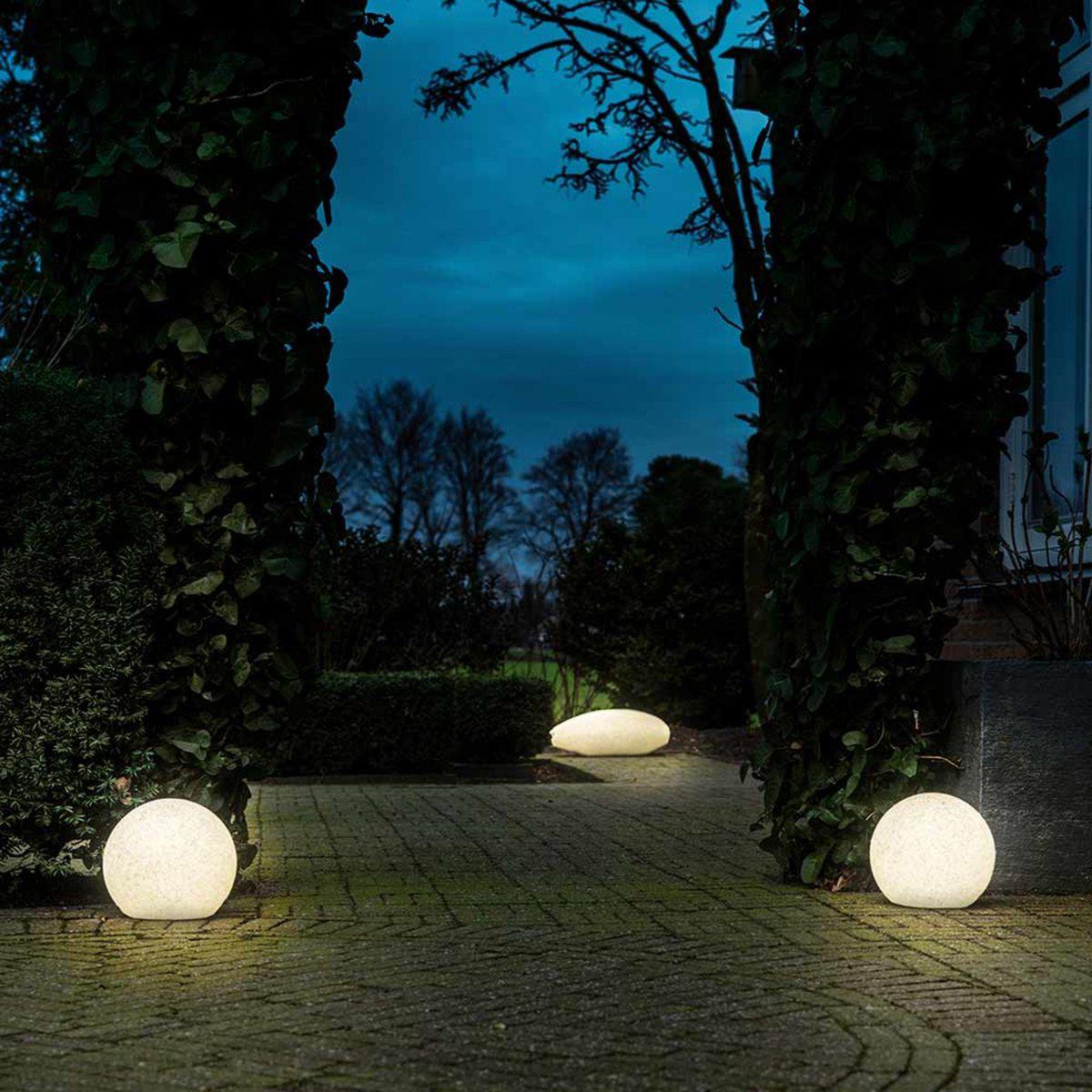 LED Padverlichting Steen 35 cm met sensor - Automatisch aan en uit - IP65 Waterdicht - LED.nl