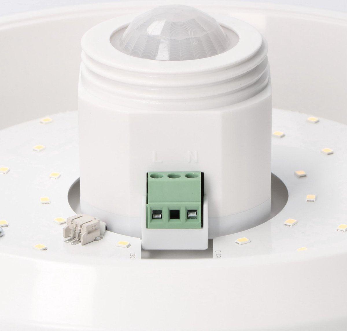 LED Plafondlamp 24 cm met bewegingssensor - Spatwaterdicht - Warm wit - LED.nl