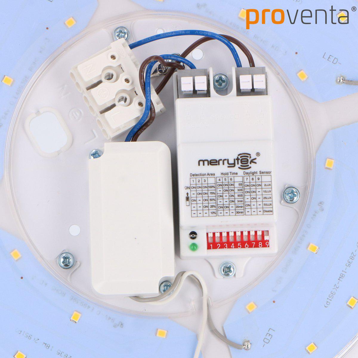 LED plafondlamp 33 cm met sensor - Daglicht en beweging - Warm wit licht - LED.nl
