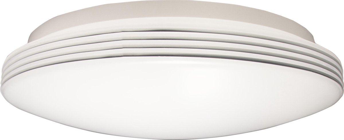 LED Plafondlamp rond 35 cm met ringen - Universeel - Spatwaterdicht - Warm wit licht - LED.nl