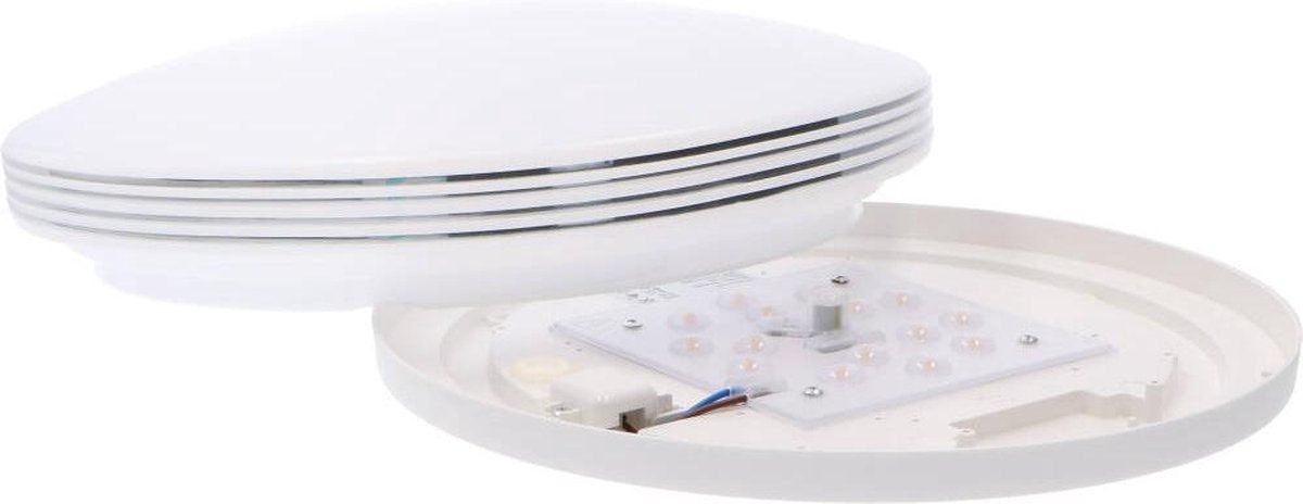 LED Plafondlamp rond 35 cm met ringen - Universeel - Spatwaterdicht - Warm wit licht - LED.nl