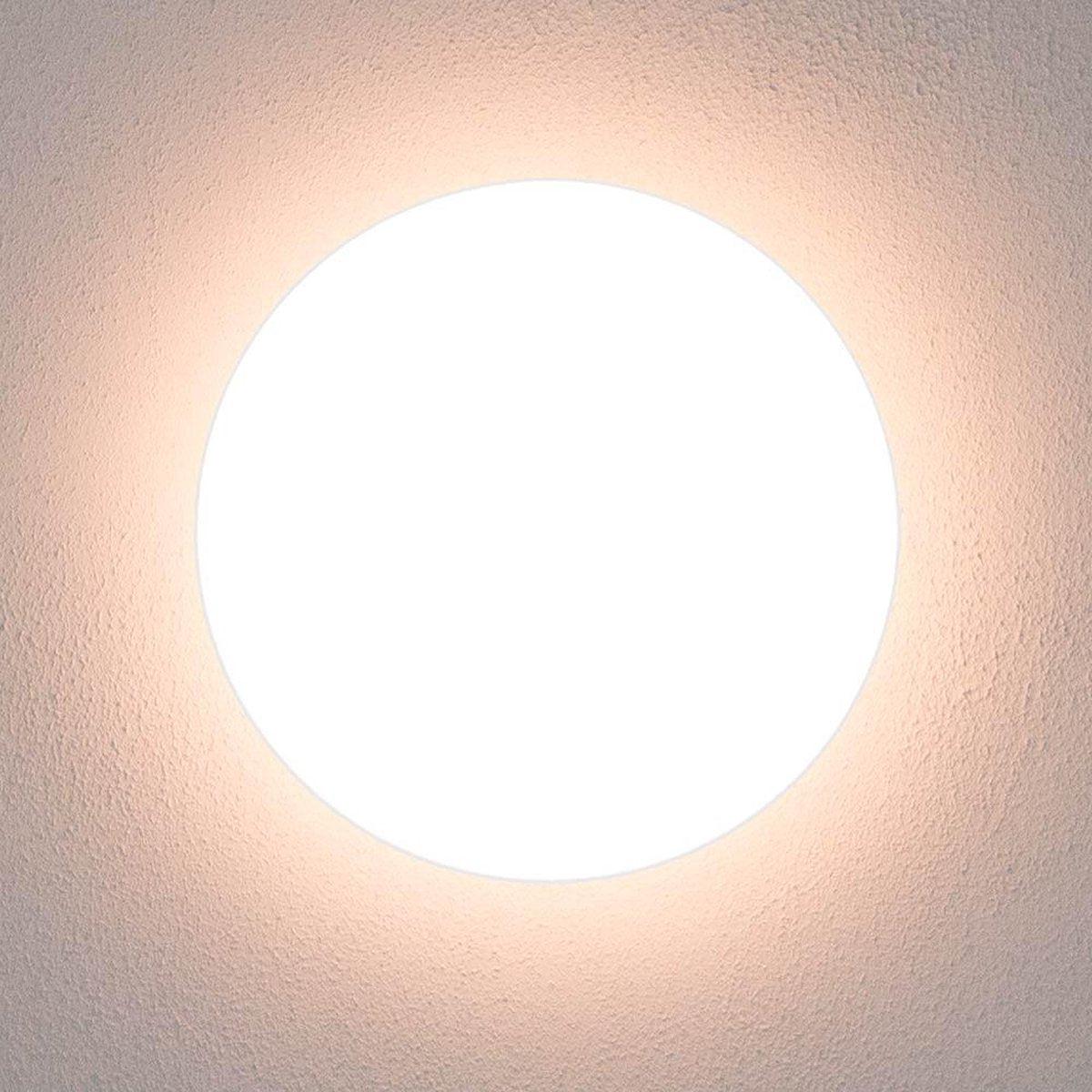 LED Plafondlamp rond 35 cm met ringen - Universeel - Spatwaterdicht - Warm wit licht - LED.nl