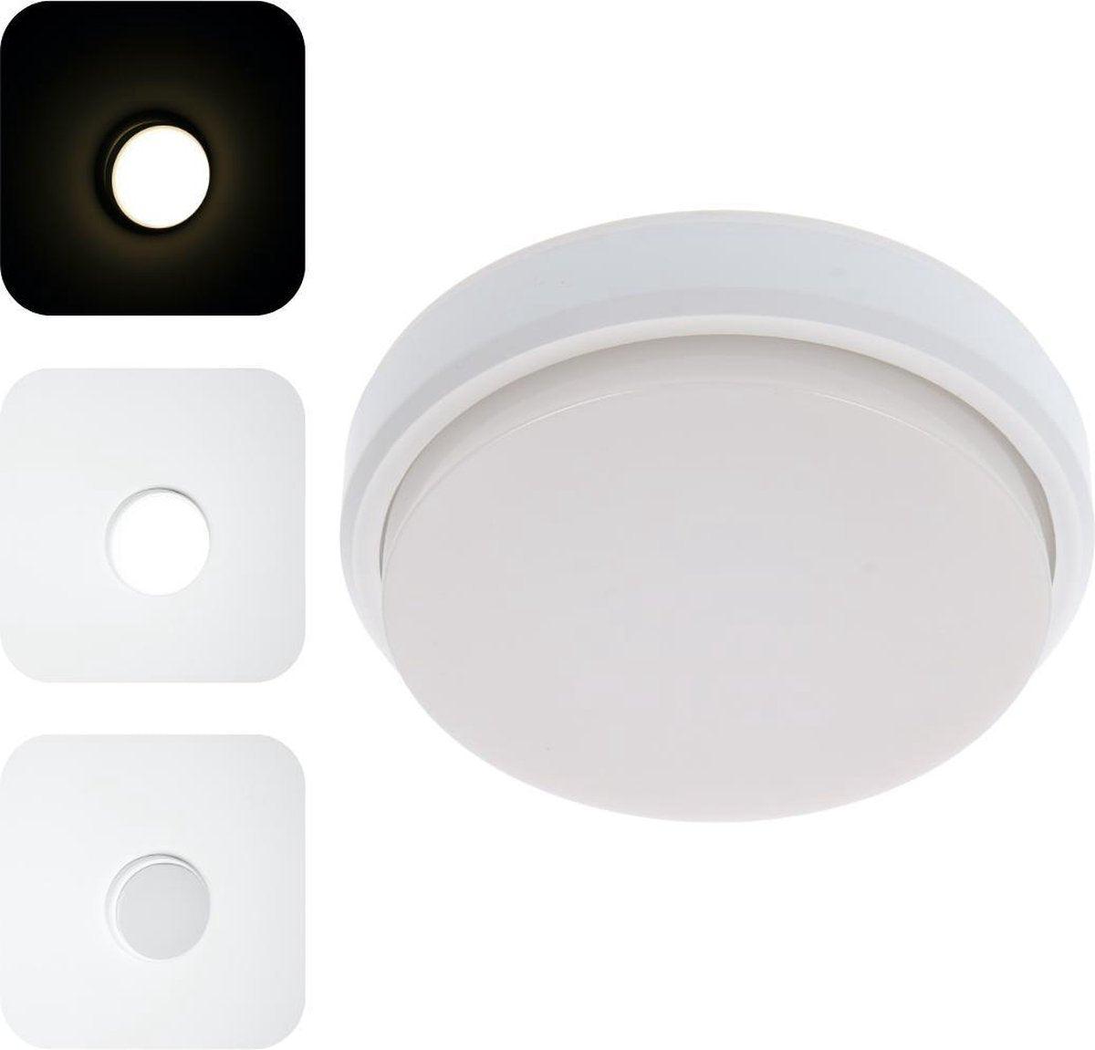 LED Plafondlamp voor buiten - Rond 21 cm - Koud wit licht - IP54 - 10W - LED.nl