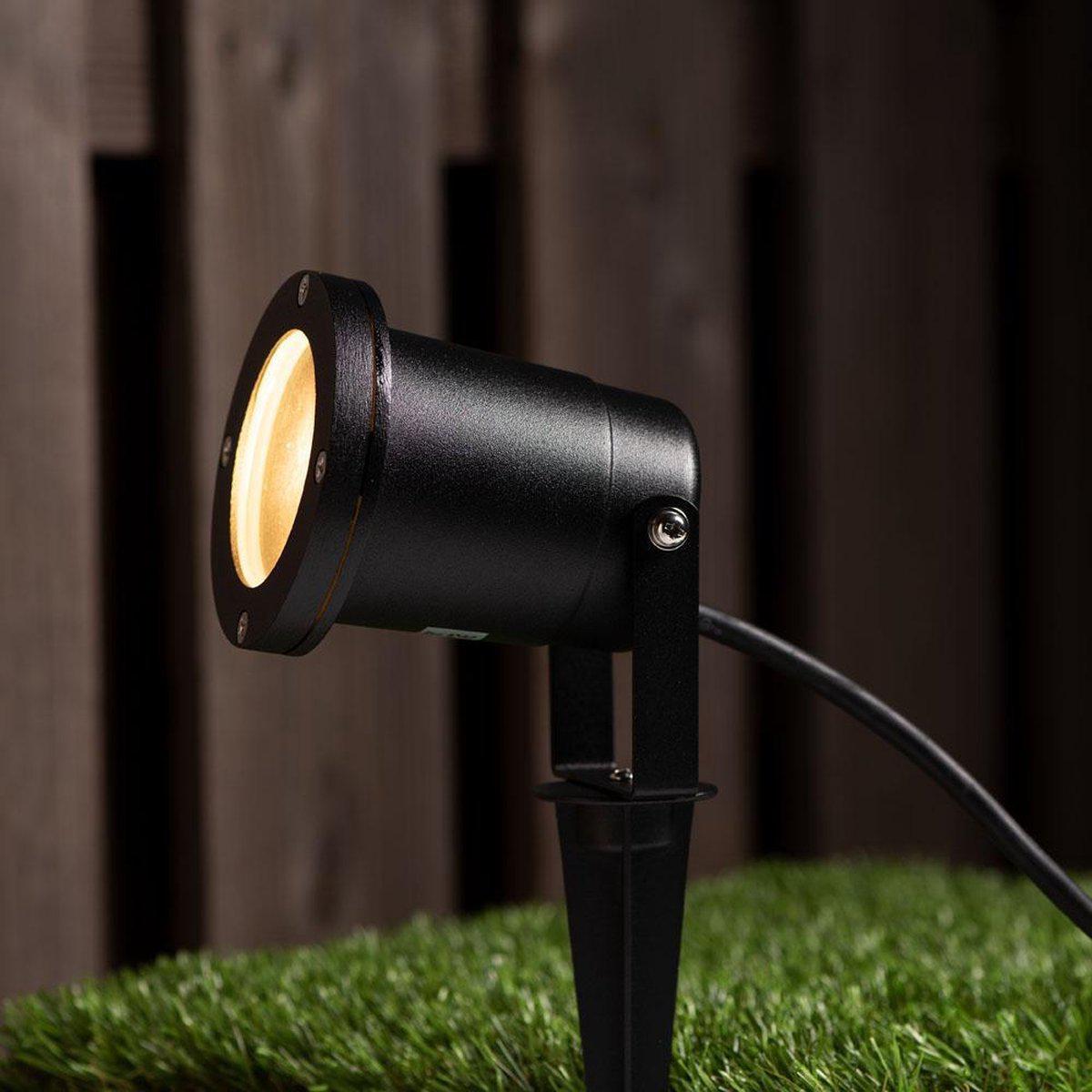 LED Prikspot met stekker - Kantelbaar - GU10 fitting - IP54 - Melfi - Zwart - LED.nl