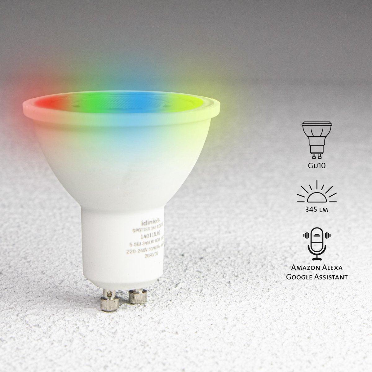 LED Prikspot met stekker - Kantelbaar - GU10 fitting - IP54 - Melfi - Zwart - LED.nl