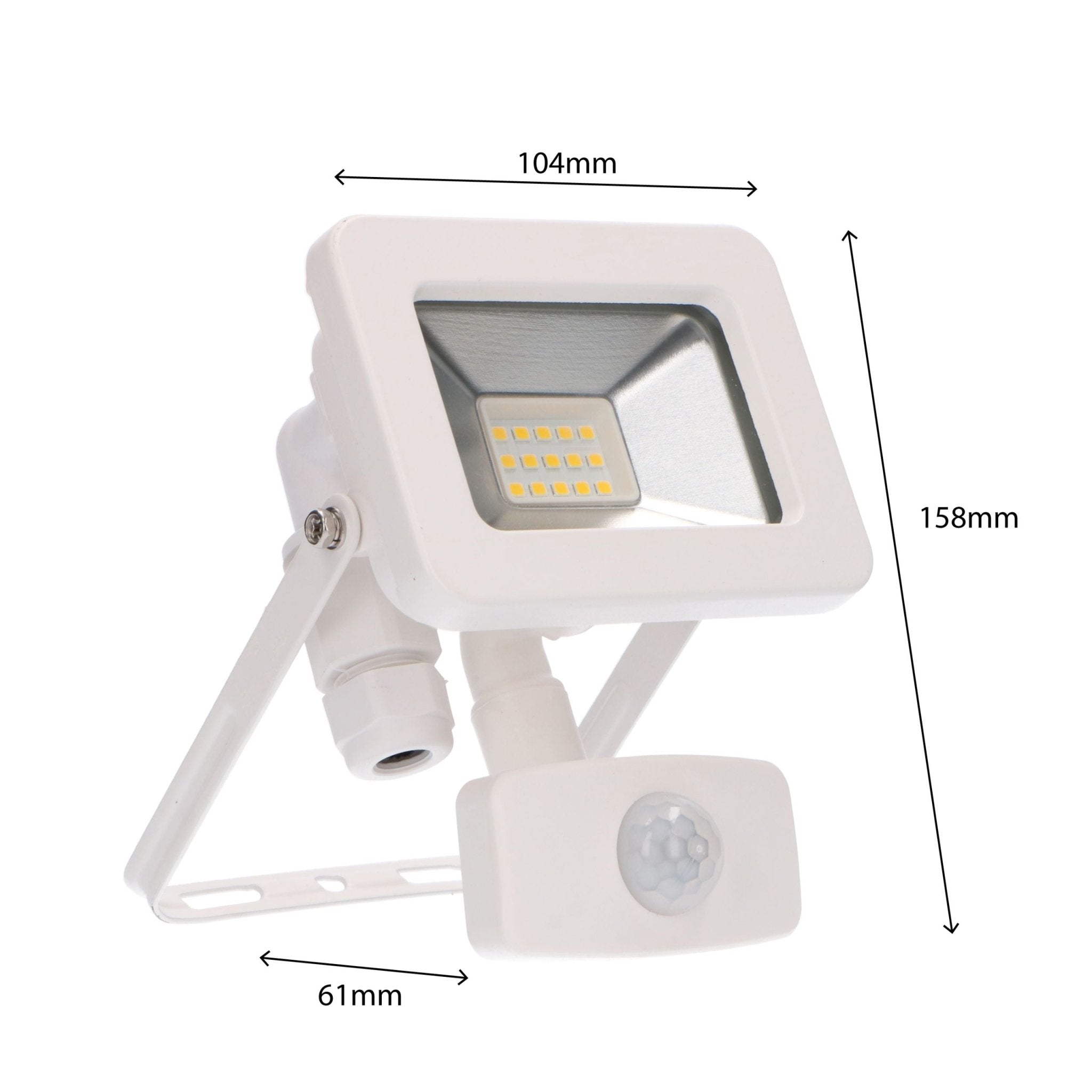 LED Schijnwerper met bewegingssensor 10W - IP44 - binnen en buiten - 1100 lm - Wit - LED.nl