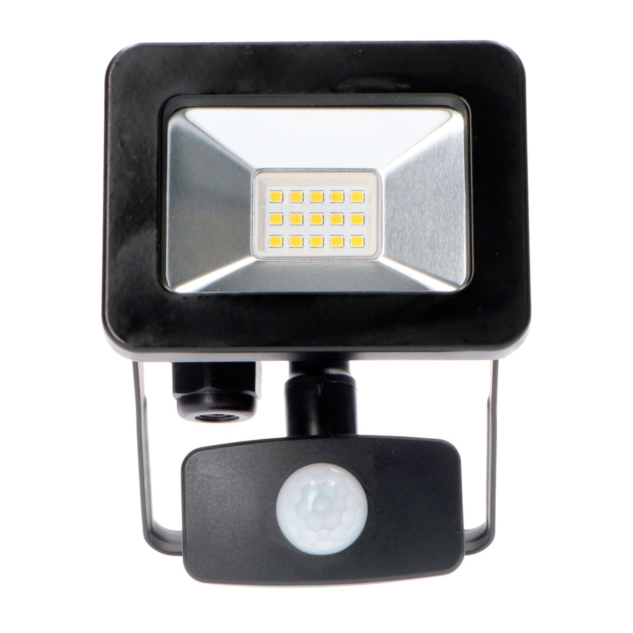 LED's Light Floodlight 1100 - With light and motion sensor - Indoor &amp; Outdoor - 10W - Black - LED.nl