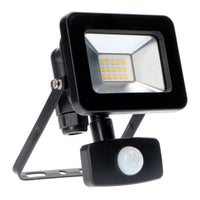 LED's Light Floodlight 1100 - With light and motion sensor - Indoor &amp; Outdoor - 10W - Black - LED.nl