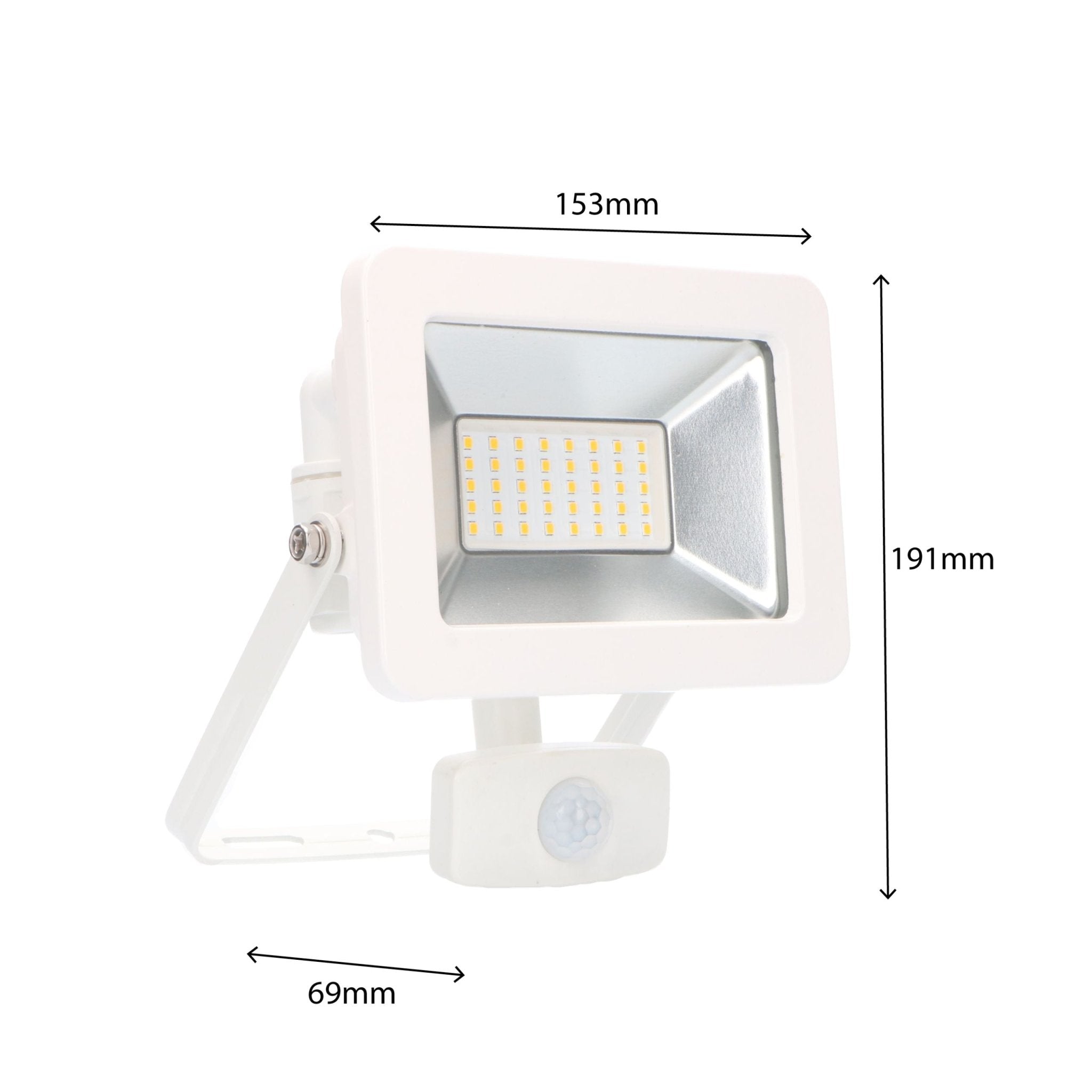 LED Schijnwerper met bewegingssensor 30W - IP44 - binnen en buiten - 3300 lm - Wit - LED.nl