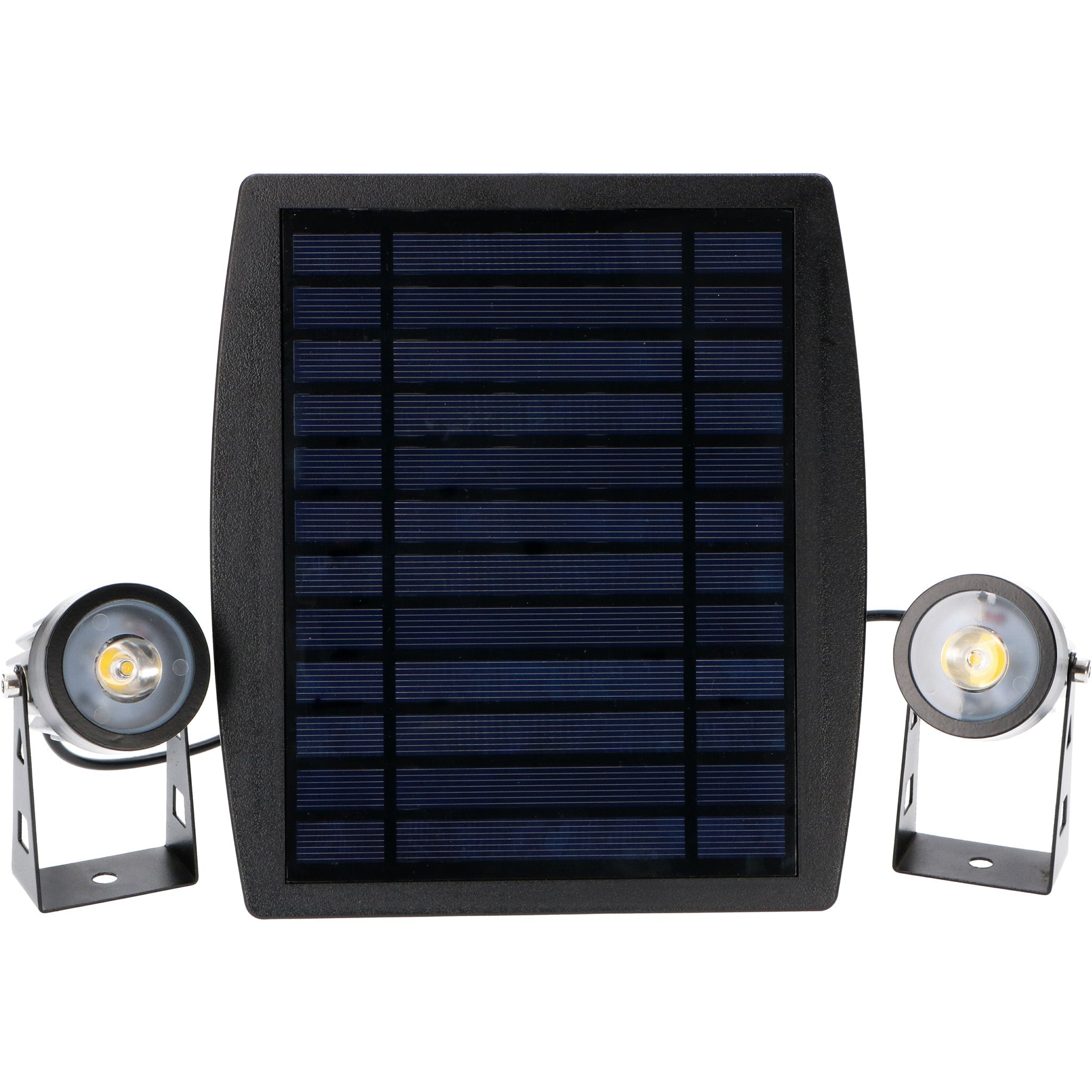 LED Solar Tuinspots Twins met zonnepaneel - Automatisch aan en uit - 25 cm - LED.nl