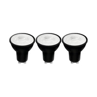 GU10 LED Spots black - Warm white light - 4W/50W - 345 lm - 3PACK - LED.nl