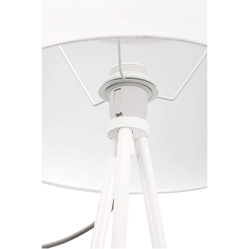 LED Vloerlamp driepoot met schakelaar - 136 cm - Wit / Grijs - LED.nl
