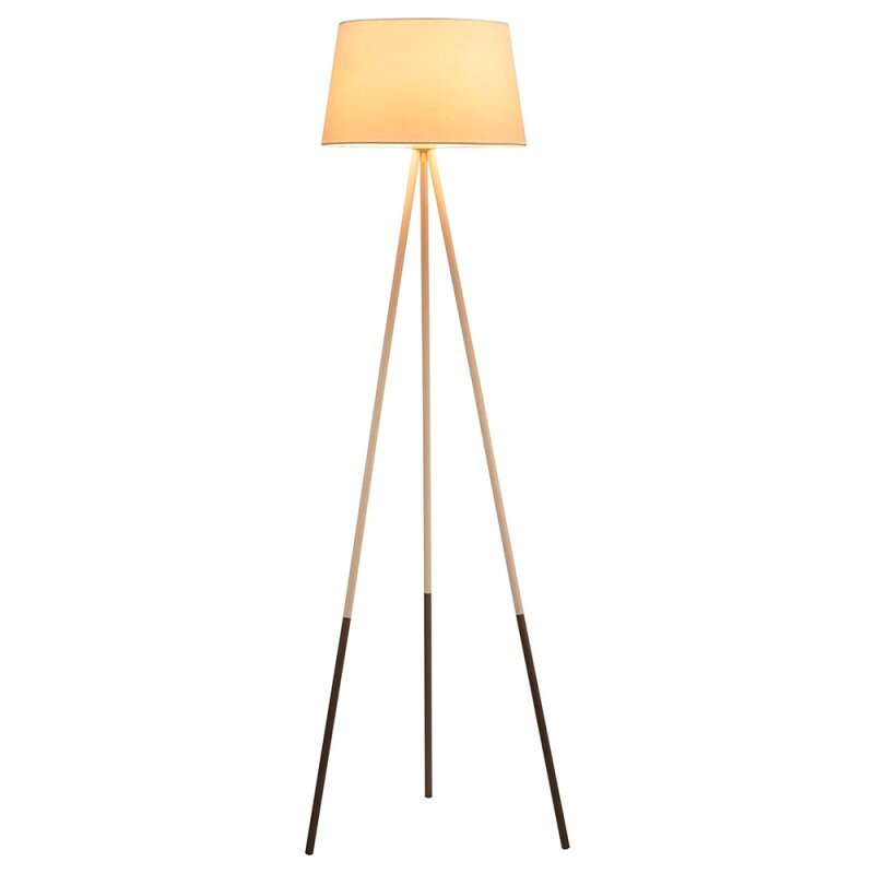 LED Vloerlamp driepoot met schakelaar - 136 cm - Wit / Grijs - LED.nl