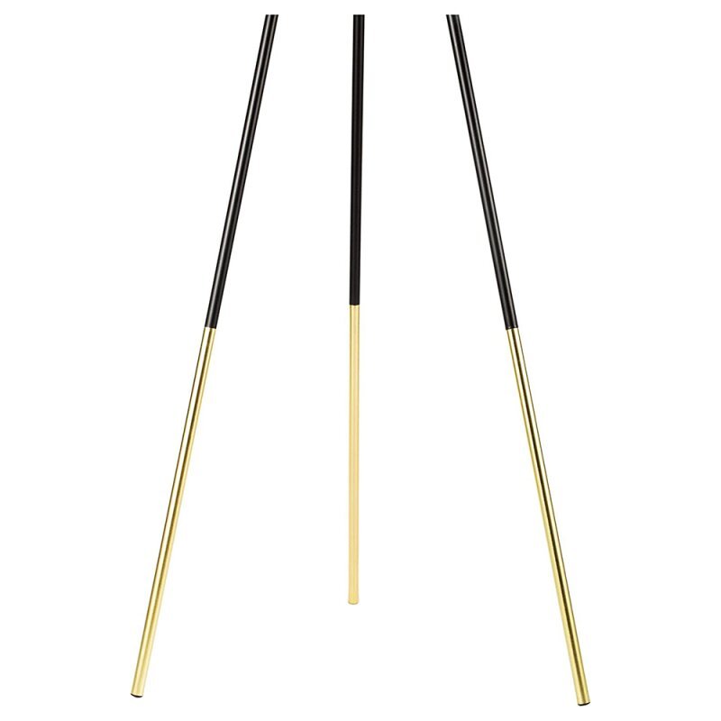 LED Vloerlamp driepoot met schakelaar - 136 cm - Zwart / Goud - LED.nl