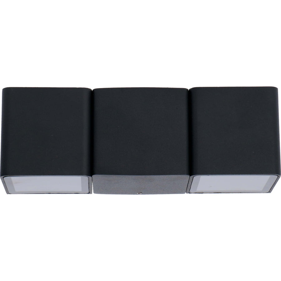 LED's Light 4-lichts Wandlamp Buiten - Model Aversa - Warm wit - IP54 waterdicht - Antraciet Wandlampen LED.nl