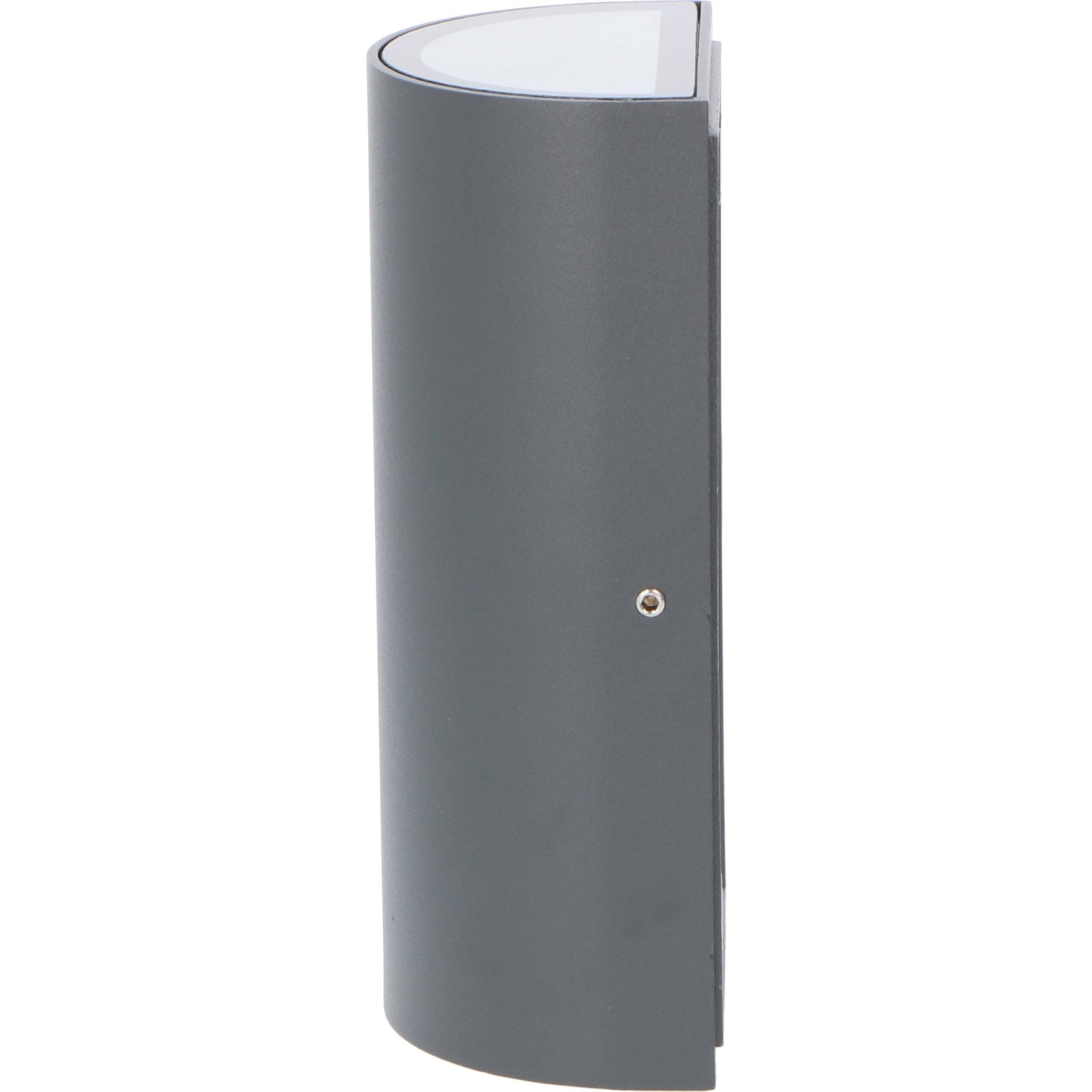 LED Wandlamp buiten - Halve cilinder met 2 lichtpunten - Siena - IP44 - Antraciet - LED.nl