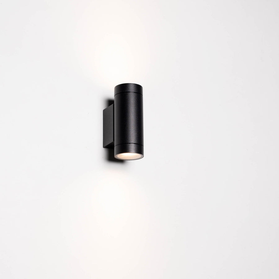 3 pack - LED's Light Up & Down Light Wandlamp - 2x GU10 fitting - IP44 - Antraciet - Model Carpi Wandlampen LED.nl