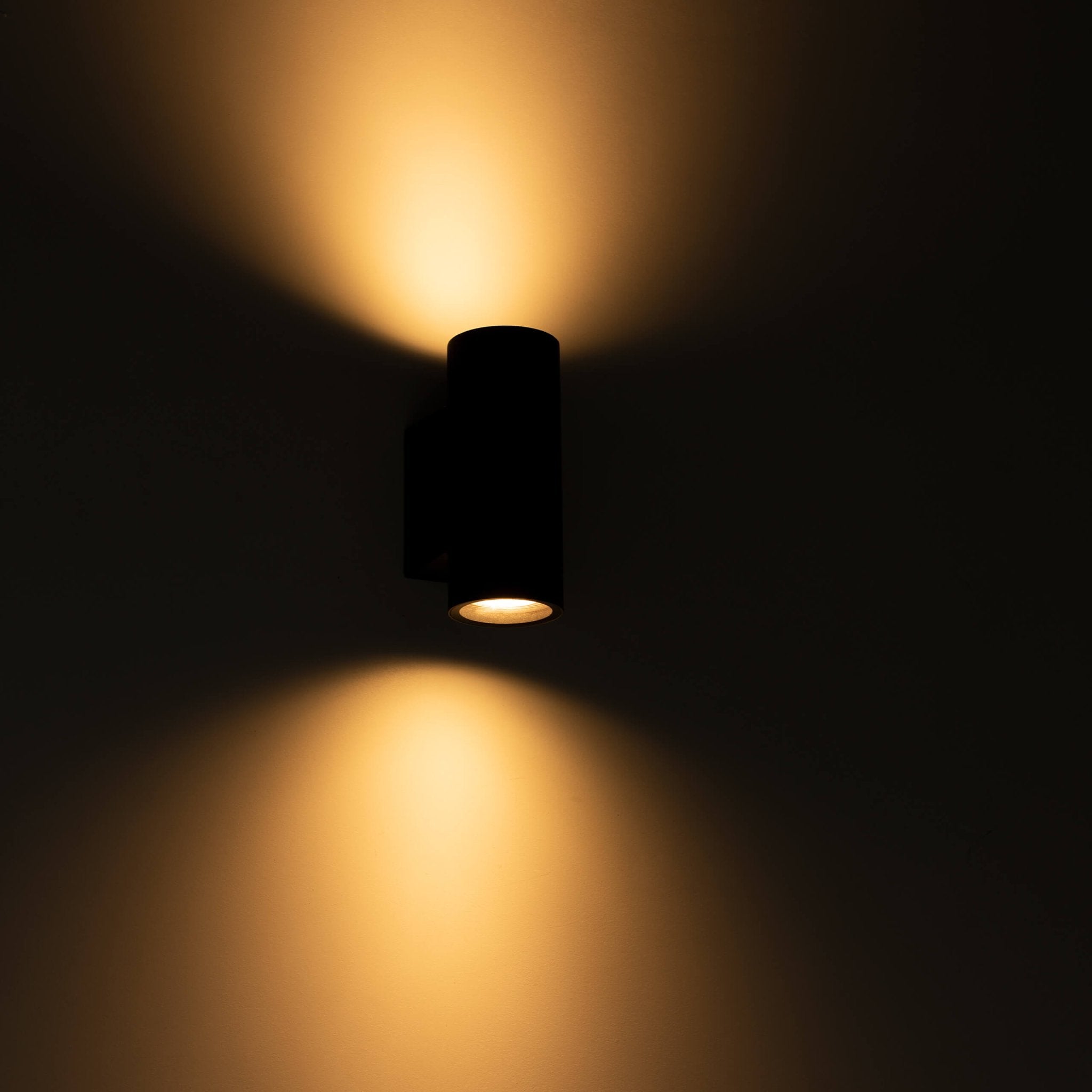 LED Wandlamp buiten met 2 x GU10 fitting - Rond - Carpi - IP44 - Antraciet - LED.nl