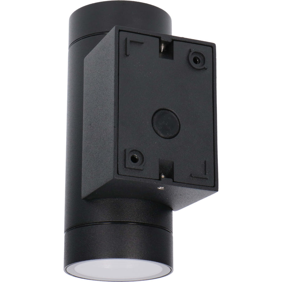 3 pack - LED's Light Up & Down Light Wandlamp - 2x GU10 fitting - IP44 - Antraciet - Model Carpi Wandlampen LED.nl