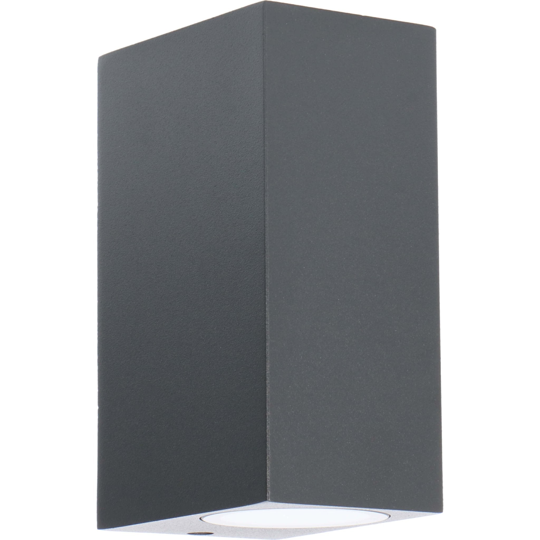 LED Wandlamp buiten met GU10 fitting - Milaan - Rechthoek - IP44 - Antraciet - LED.nl