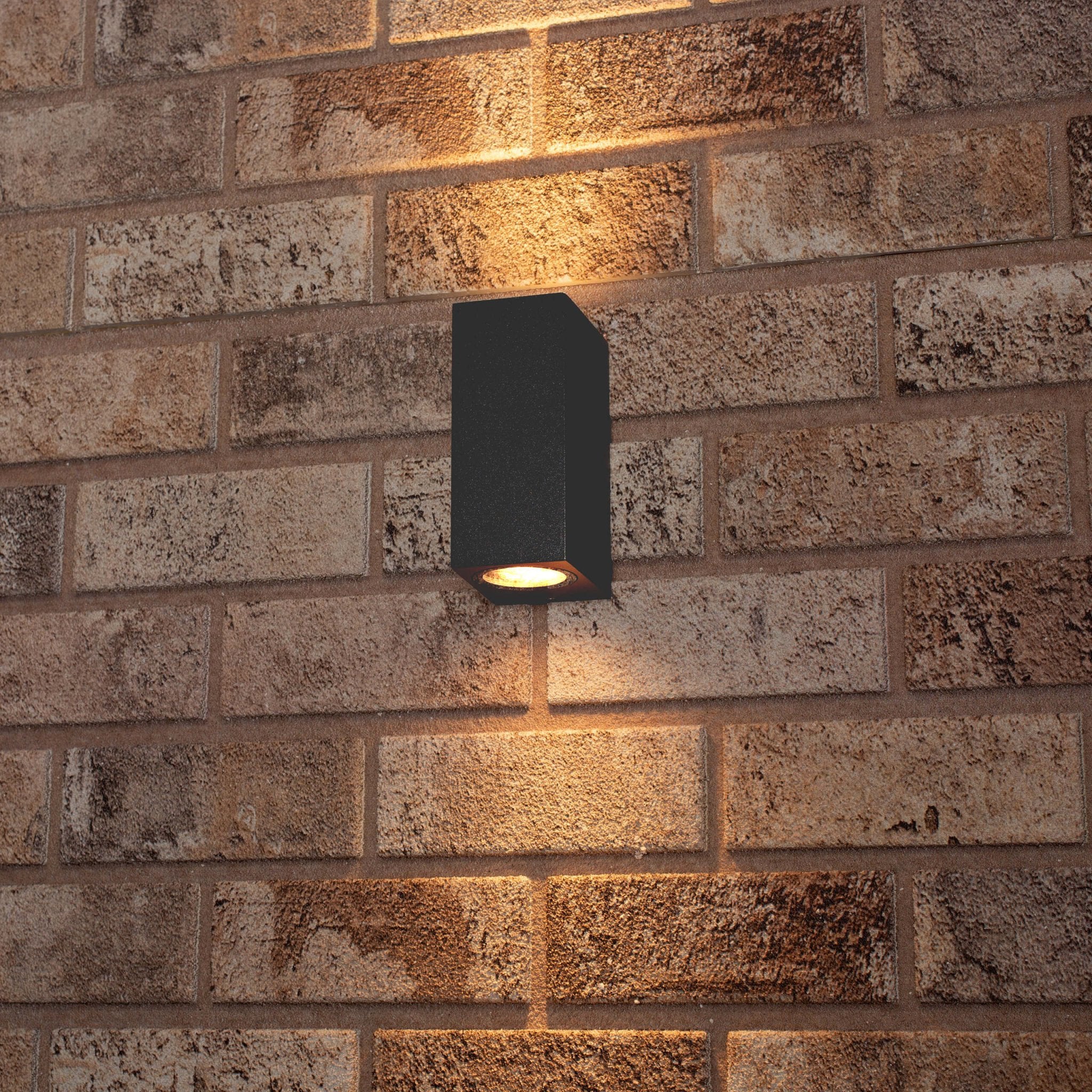 LED Wandlamp buiten met GU10 fitting - Milaan - Rechthoek - IP44 - Antraciet - LED.nl
