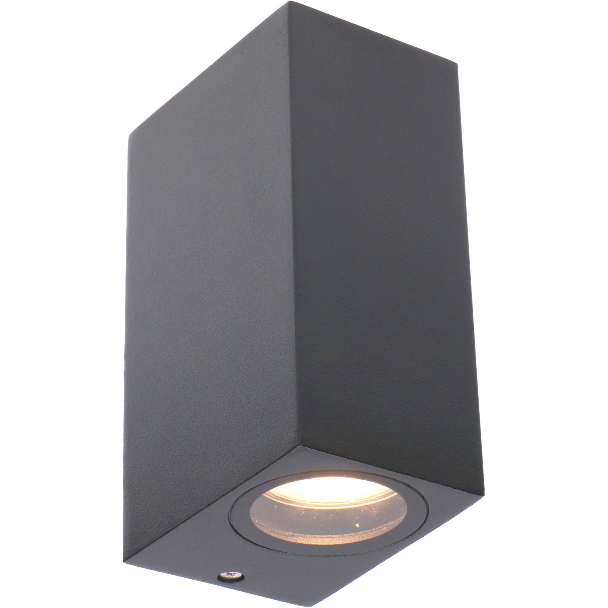 LED Wandlamp buiten met GU10 fitting - Milaan - Rechthoek - IP44 - Antraciet - LED.nl