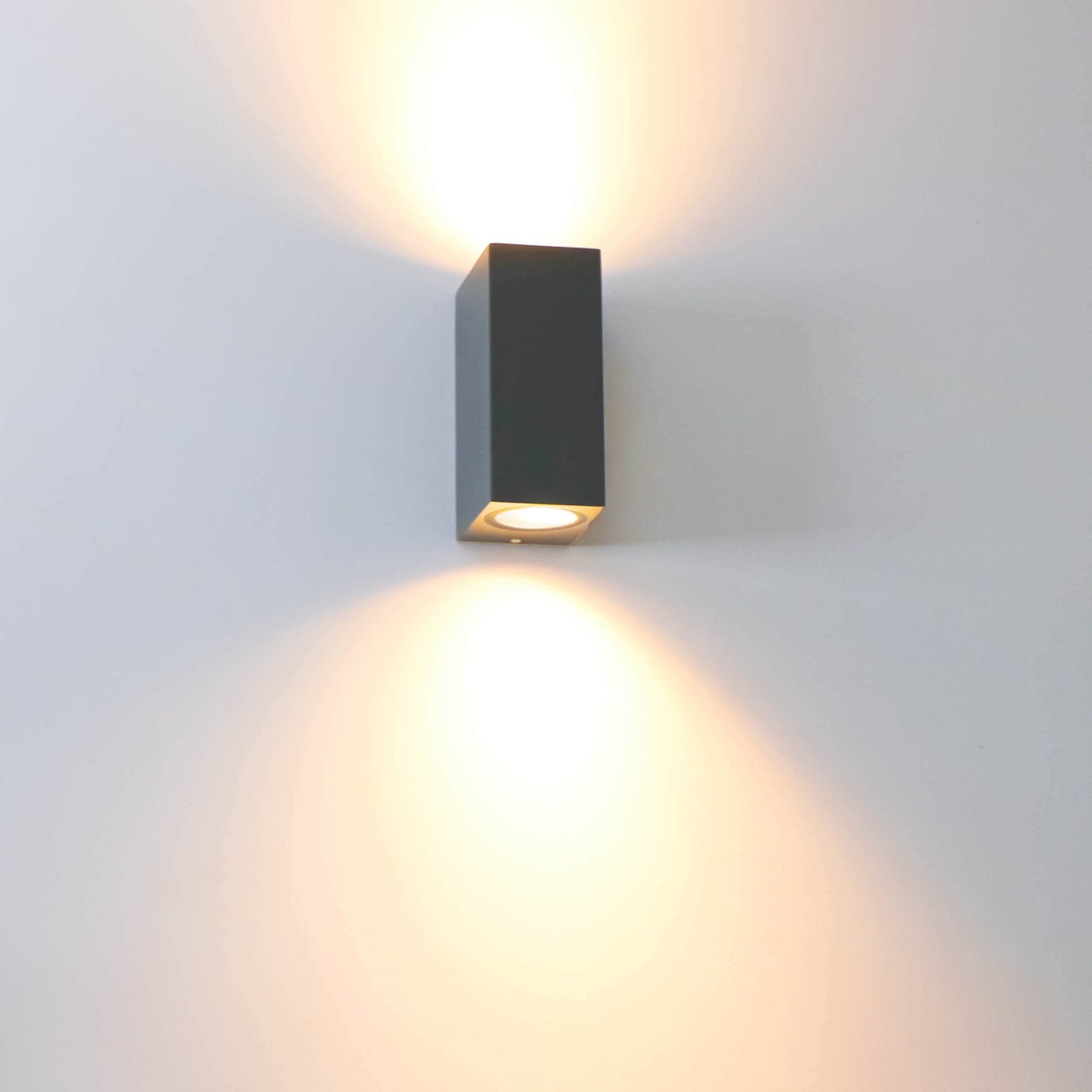 LED Wandlamp buiten met GU10 fitting - Milaan - Rechthoek - IP44 - Antraciet - LED.nl