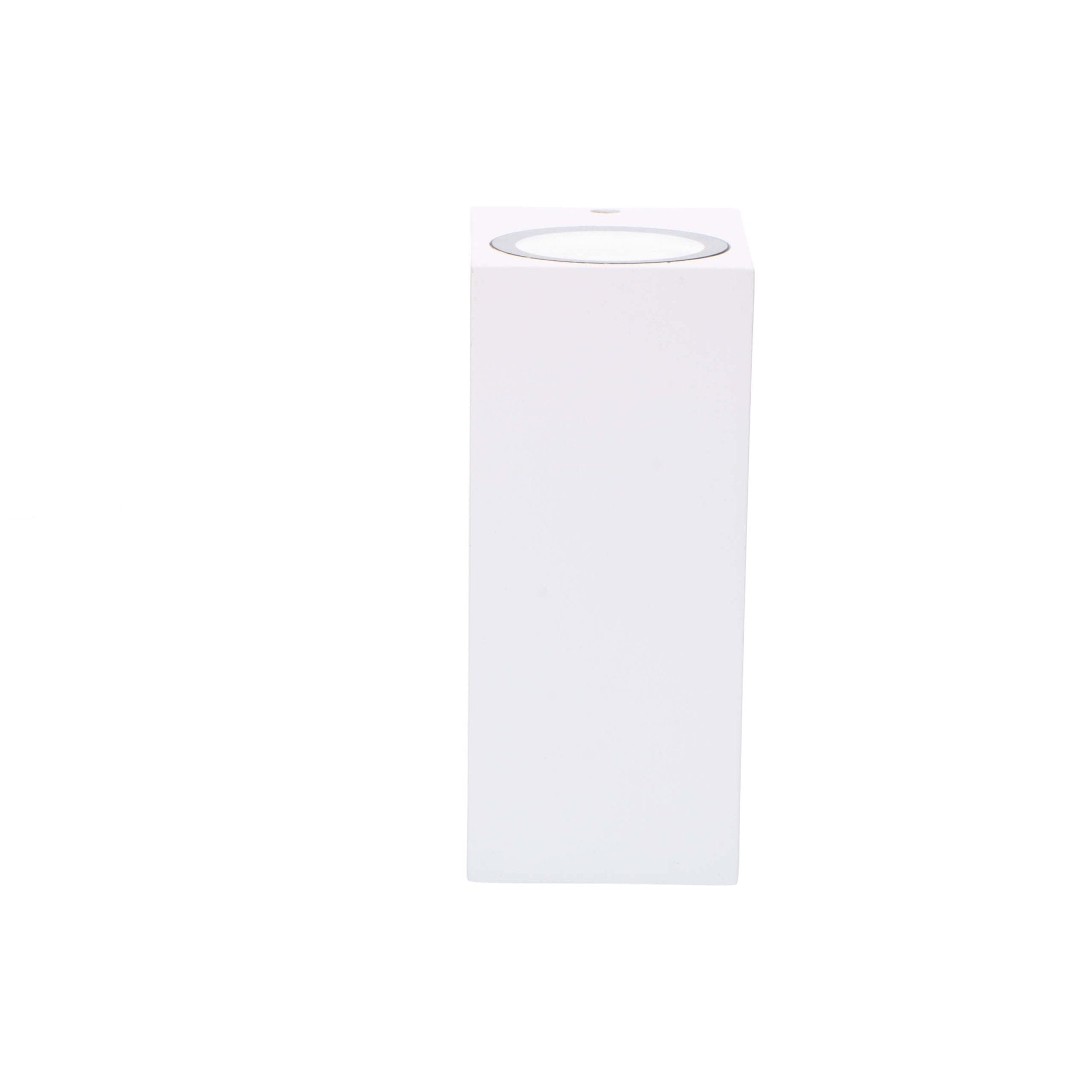 LED Wandlamp buiten met GU10 fitting - Milaan - Rechthoek - IP44 - Wit - LED.nl