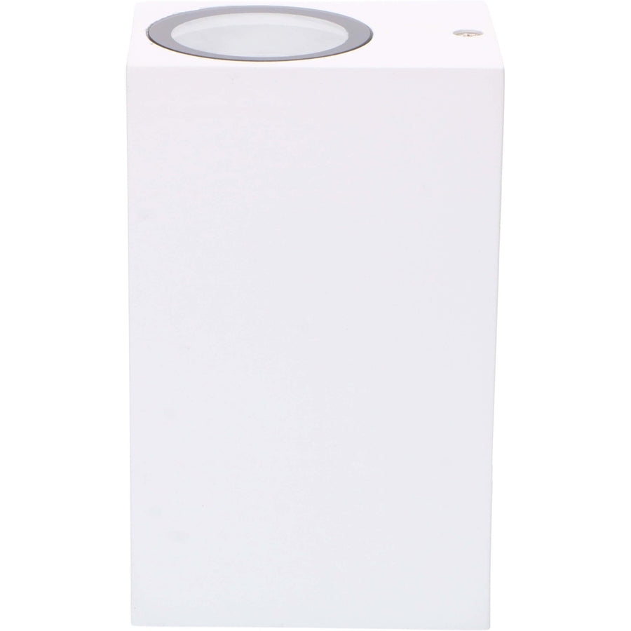 NØRD Up&Down - LED's Light LED Buitenlamp met GU10 fitting - Rechthoek - IP44 - Wit - Model Milaan Wandlampen LED.nl