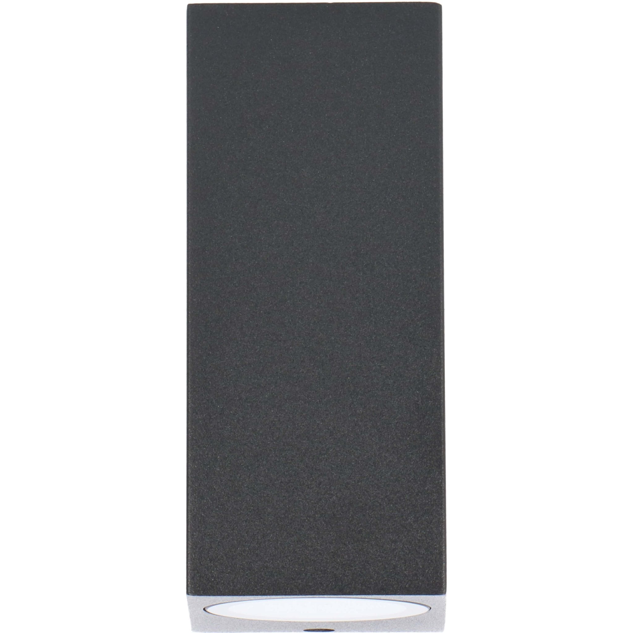 LED Wandlamp buiten met GU10 fitting - Milaan - Rechthoek - IP44 - Zwart - LED.nl