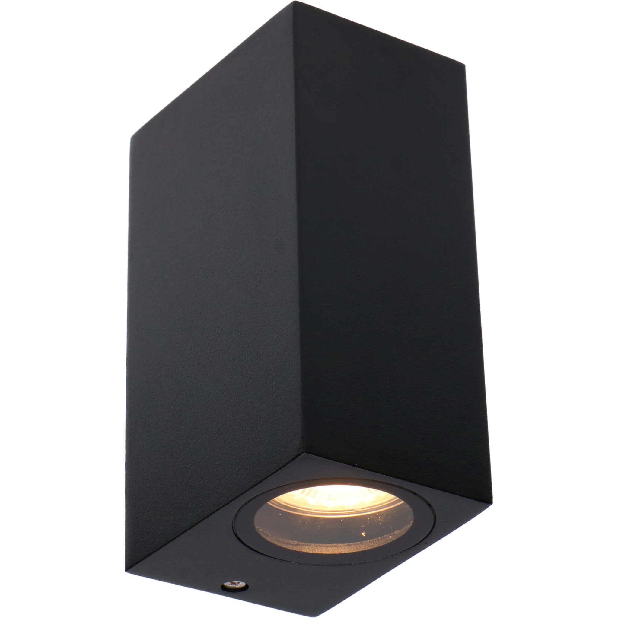 LED Wandlamp buiten met GU10 fitting - Milaan - Rechthoek - IP44 - Zwart - LED.nl